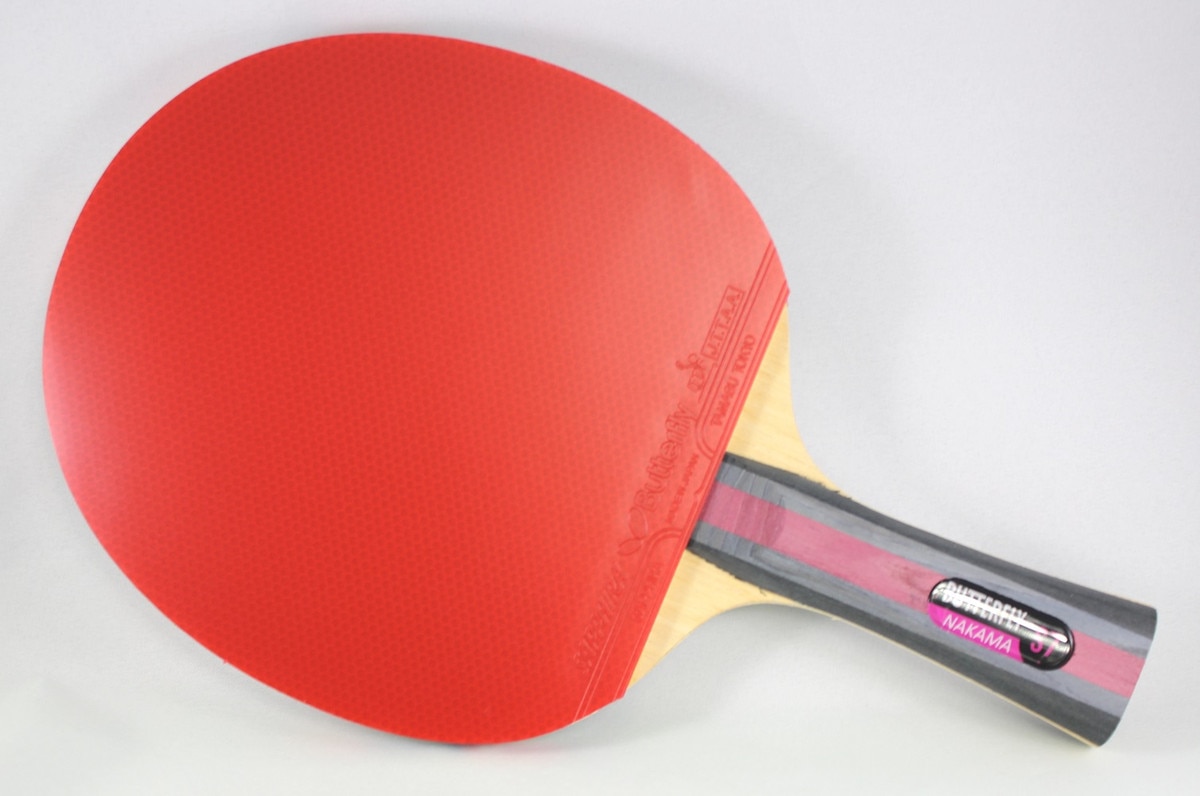 Butterfly Nakama S-7 Racket: Diagonal view of the Racket